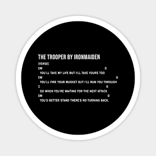 The Trooper Chords Lyrics Magnet